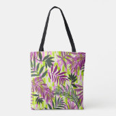 Botanical seamless pattern mixed with geometric sh tasche (Rückseite)
