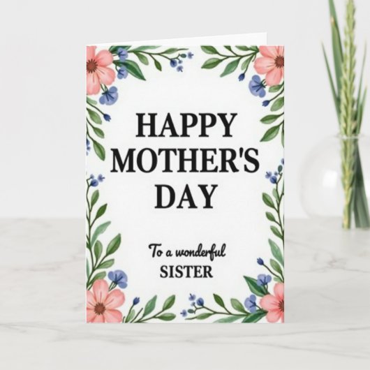 Botanical Sisters Tag Karte (Vorderseite)