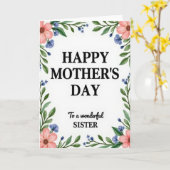 Botanical Sisters Tag Karte (Gelbe Blume)