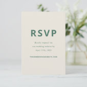 Botanical Sketch Citrus Wedding Response Card RSVP Karte (Stehend Vorderseite)