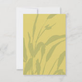 Botanical Sketch Citrus Wedding Response Card RSVP Karte (Rückseite)