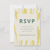Botanical Sketch Citrus Wedding RSVP Card (Vorderseite)