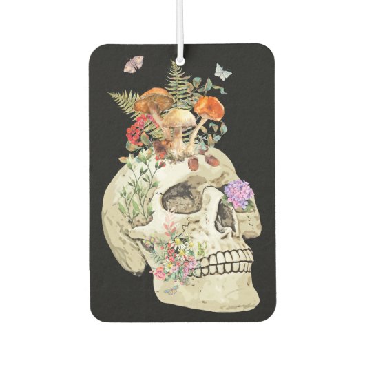 Botanical Skull Autolufterfrischer (Vorderseite)