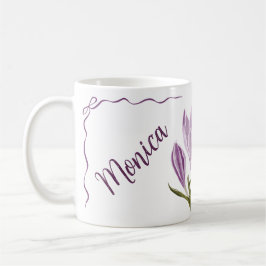 Botanical Spring Crocus Flower Kaffeetasse