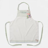 Botanical Spring Floral Watercolor Schürze (Vorderseite)