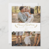 Botanical Themed Christmas Custom Photo Script (Vorderseite)