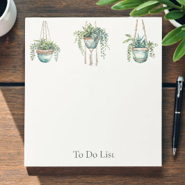 Botanical To Do List Notizblock