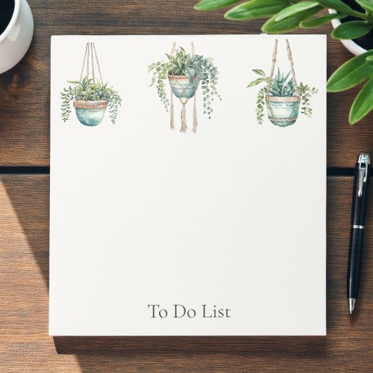 Botanical To Do List Notizblock