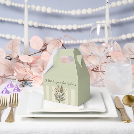 Botanical Treasures favor box, boîtes cadeaux Geschenkschachtel (Hochzeit)