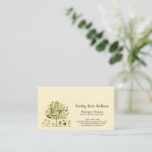 Botanical Tree Holistic Wellness Appointment＆ Visitenkarte (Stehend Vorderseite)