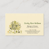 Botanical Tree Holistic Wellness Appointment＆ Visitenkarte (Vorderseite)