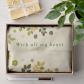 Botanical Tree To From Handmade with gift Seidenpapier (Geschenk)