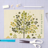 Botanical Tree To From Handmade with gift Seidenpapier (Handwerk)