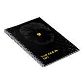 Botanical Velvet: The 'Sorbet Black Delight' Viola Notizblock (Rechte Seite)