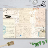 Botanical Vintage Letters Seidenpapier