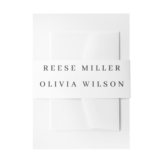 Botanical Watercolor Wedding Invitation  Einladungsbanderole (Vorderseite Beispiel)