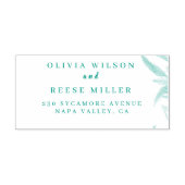 Botanical Watercolor Wedding Invitation Permastempel (Design)