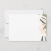 Botanical Watercolor Wedding RSVP Card Karte (Rückseite)