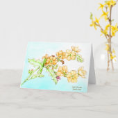 Botanical watercolor wildflower globemallow karte (Gelbe Blume)