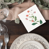Botanical Wedding Cocktail Napkin Serviette