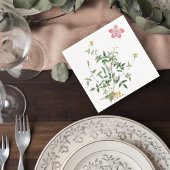 Botanical Wedding Cocktail Napkin Serviette