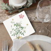 Botanical Wedding Cocktail Napkin Serviette