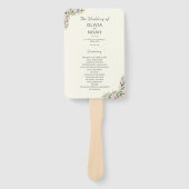 Botanical wedding program fächer (Vorderseite)