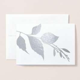 Botanical Wedding Thank You Card Folienkarte