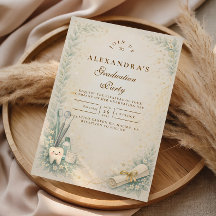 Botanical White Coat Dentist Graduation