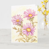 Botanical wildflower watercolor, blank inside karte (Gelbe Blume)
