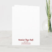 Botanical wildflower watercolor, blank inside karte (Rückseite)