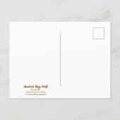 Botanical wildflower watercolor, globemallow postkarte (Rückseite)