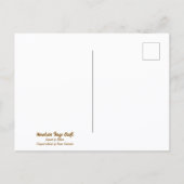 Botanical wildflower watercolor, globemallow postkarte (Rückseite)