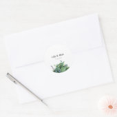 Botanical Wildflower Wedding Sticker (Umschlag)