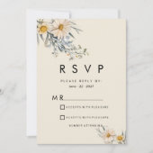 Botanical wildflowers garden floral RSVP Einladung (Vorderseite)