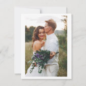 Botanical Wildflowers Wedding Save the Date Ankündigung (Rückseite)