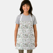 Botanical Winter Christmas Pattern Apron Schürze (Insitu)