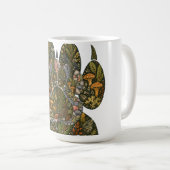 Botanical Wolf Paw Pine Forest Nature Mug Kaffeetasse (VorderseiteRechts)
