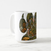 Botanical Wolf Paw Pine Forest Nature Mug Kaffeetasse (Vorderseite Links)