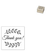 Botanical Wreath Top Bottom Thank You 1x1 Gummistempel (Stempel)