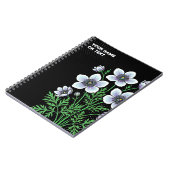 Botanical Zenith: Paraquilegia anemonoides Pop Art Notizblock (Linke Seite)