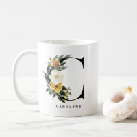 Botanicale Buchstaben C Monogramm