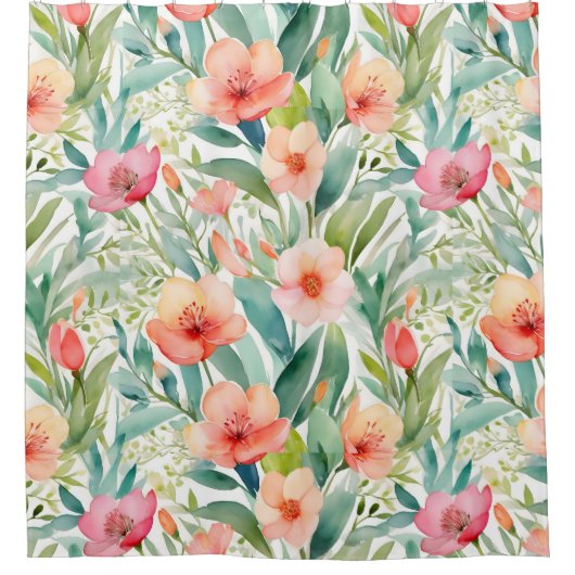 Botanicale Fresh Spring Duschvorhang (Vorderseite)