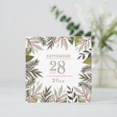 Botanicalme | Moss | Save the Date Karte (Stehend Vorderseite)