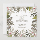 Botanicalme | Moss | Save the Date Karte (Rückseite)