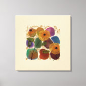 Botanicals-Blume Wasserfarben - Rocks Leinwanddruck (Vorderseite)