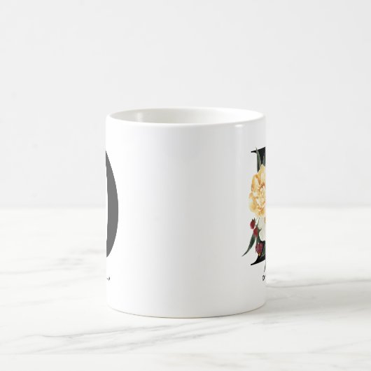Botanicals-Brief-D-Monogramm Kaffeetasse (Mittel)