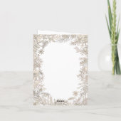 Botanicals Floral 1 Foto Weiß Frohe Weihnachten (Rückseite)