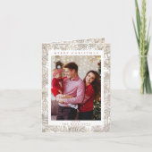 Botanicals Floral 1 Foto Weiß Frohe Weihnachten (Vorderseite)