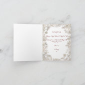 Botanicals Floral 1 Foto Weiß Frohe Weihnachten (Innenseite)